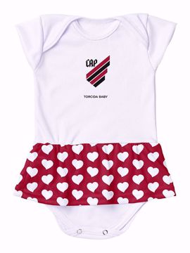 Body com Saia Baby Coração