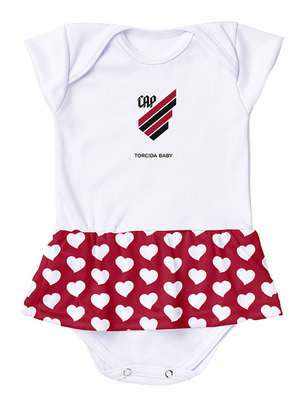 Body Saia Infantil Coração CAP