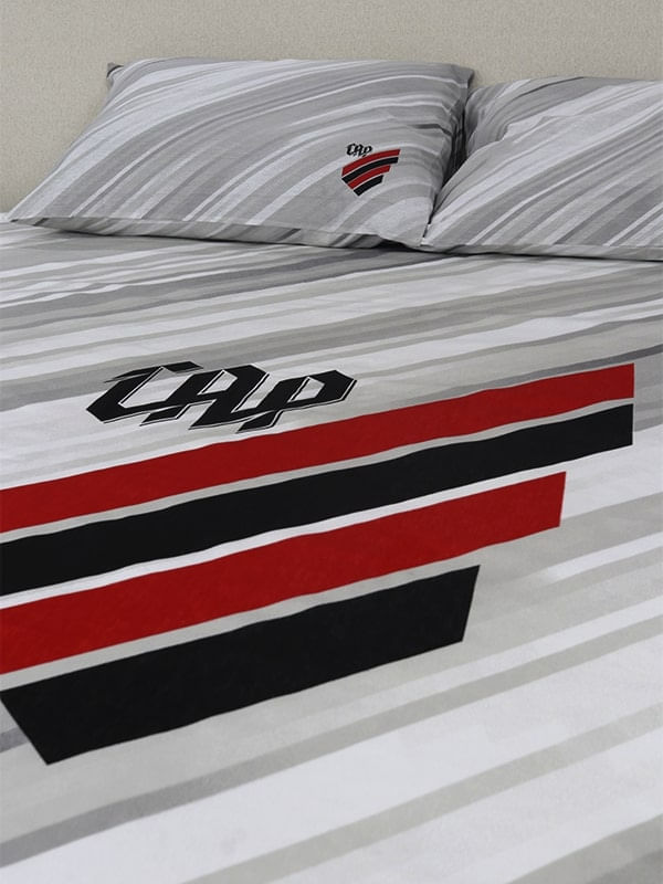 Jogo de Cama Casal Athletico 3 Peças – Branco