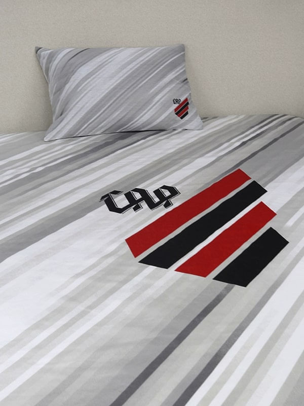Jogo de Cama Solteiro Athletico 2 Peças – Branco