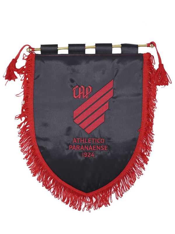 Flâmula Bordada Athletico Paranaense Preta