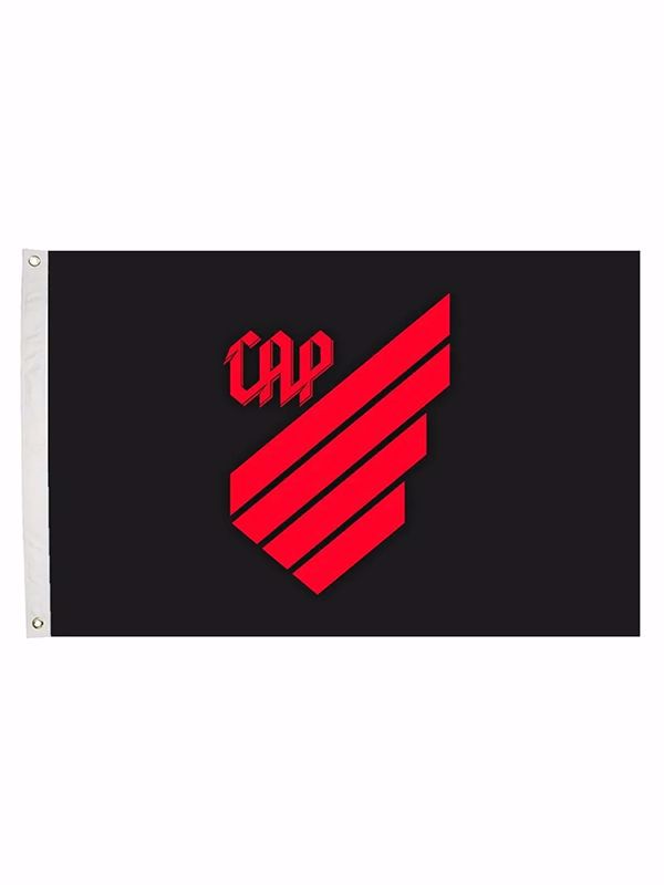 Bandeira Torcedor CAP - 2 Panos - Preta