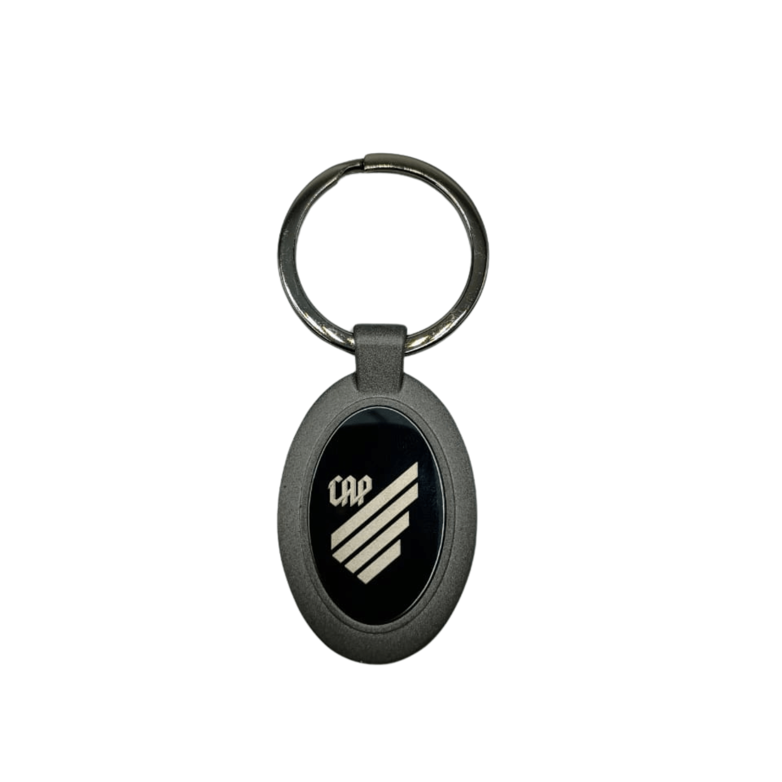 Chaveiro Oval com Escudo Athletico Paranaense - Cor Grafite