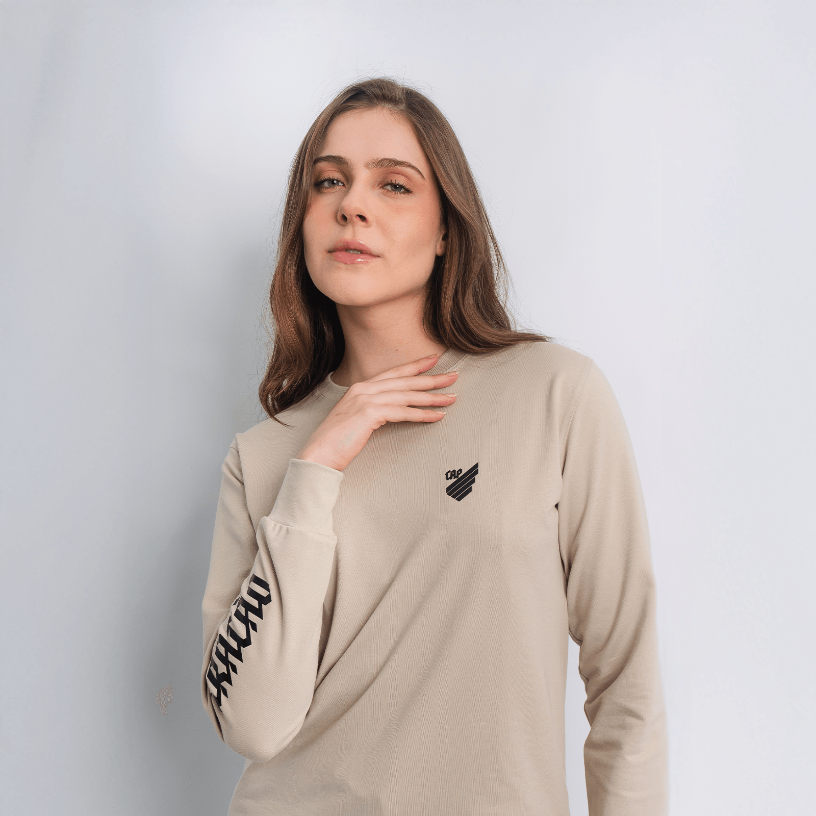 Blusa Feminina Moletinho Athletico Off White