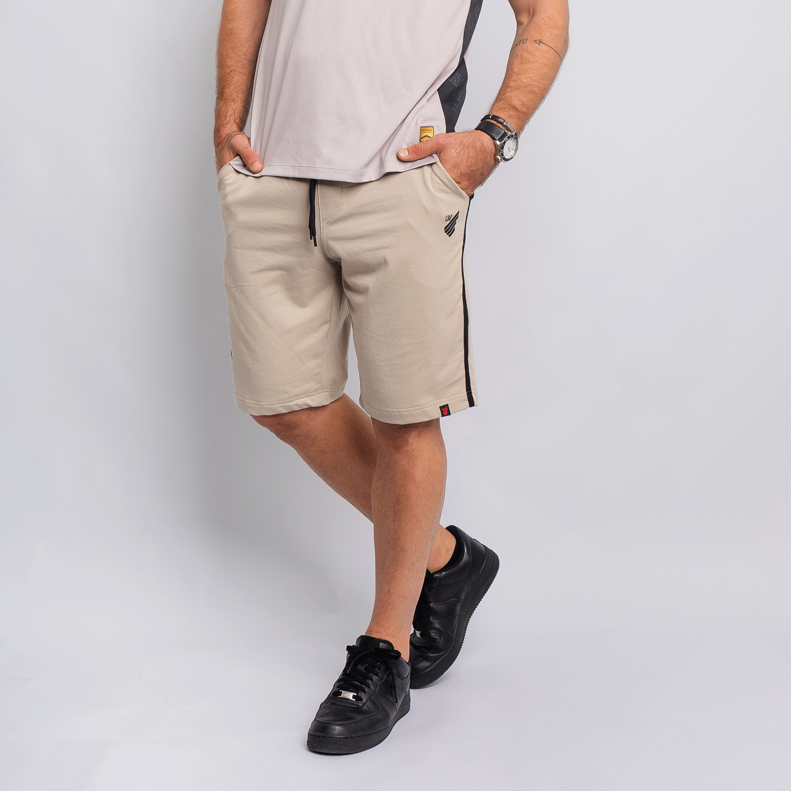 Bermuda Masculina Moletinho Athletico Off White