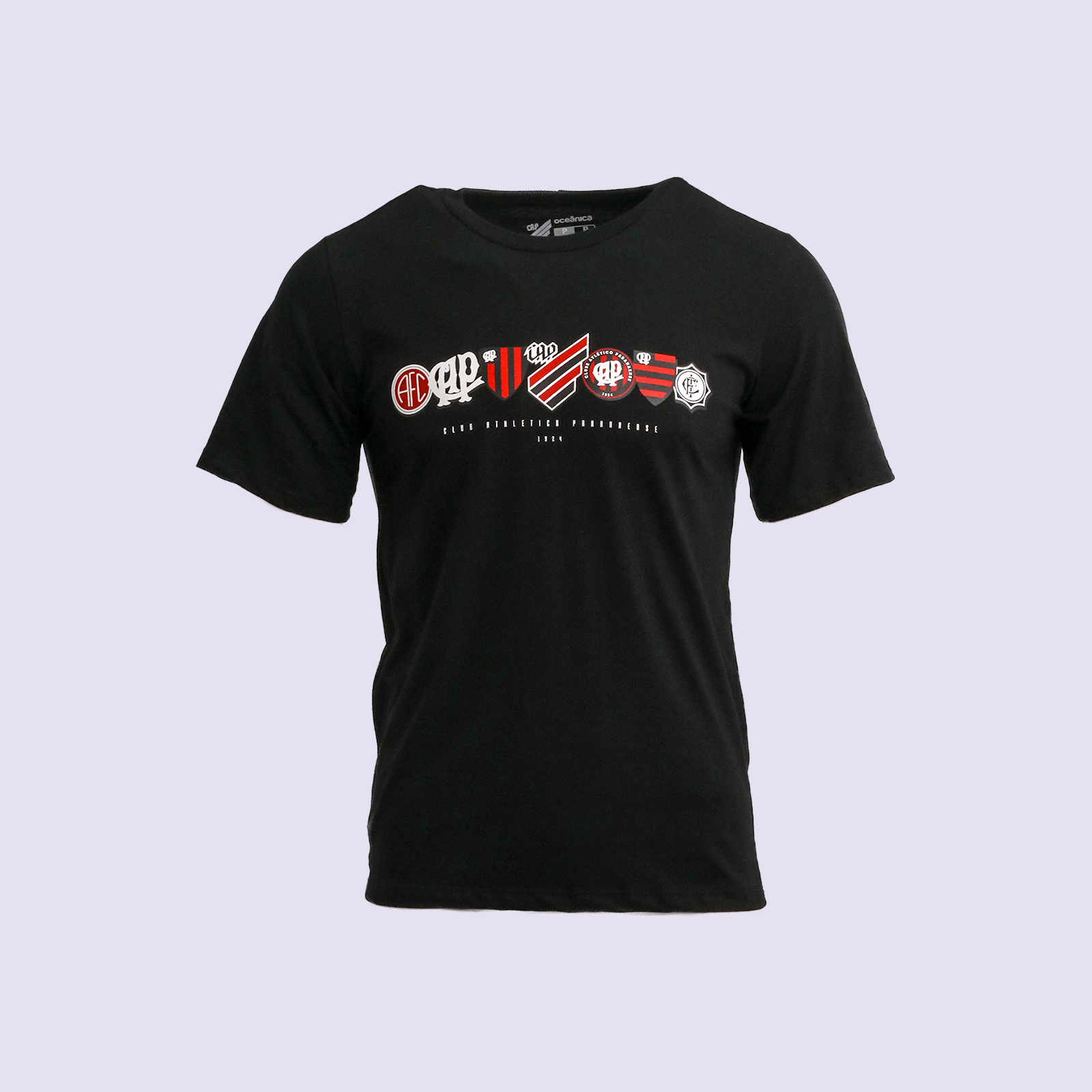 Camiseta Infanto Juvenil Evolução Escudos Preta
