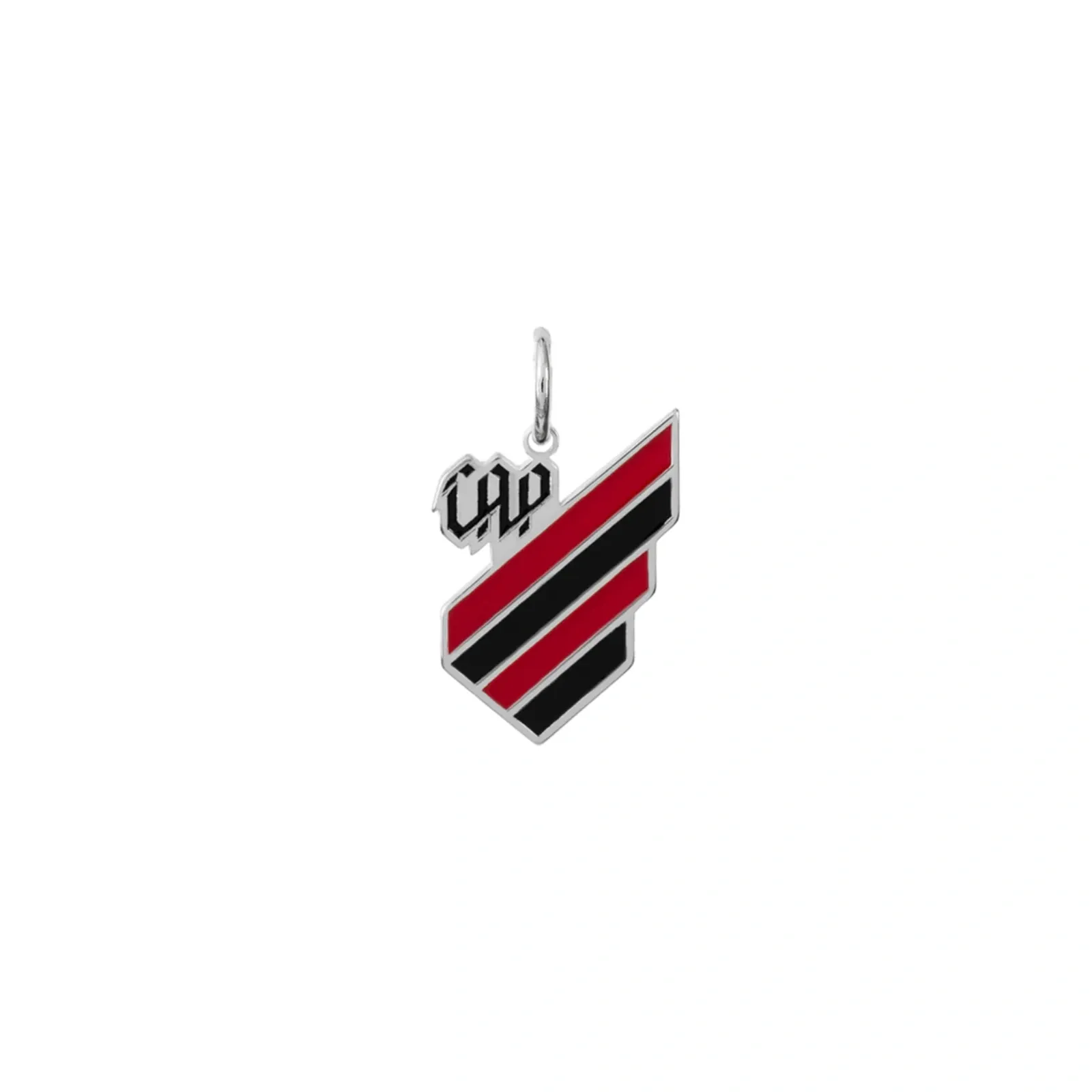 Pingente Athletico Escudo Colorido em Prata 925