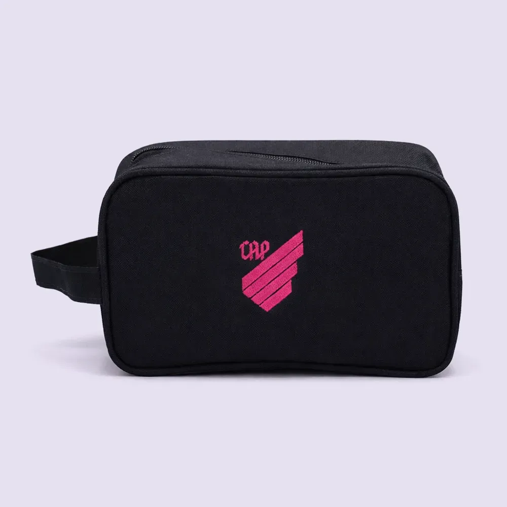 Necessaire Nylon Athletico Escudo Rosa