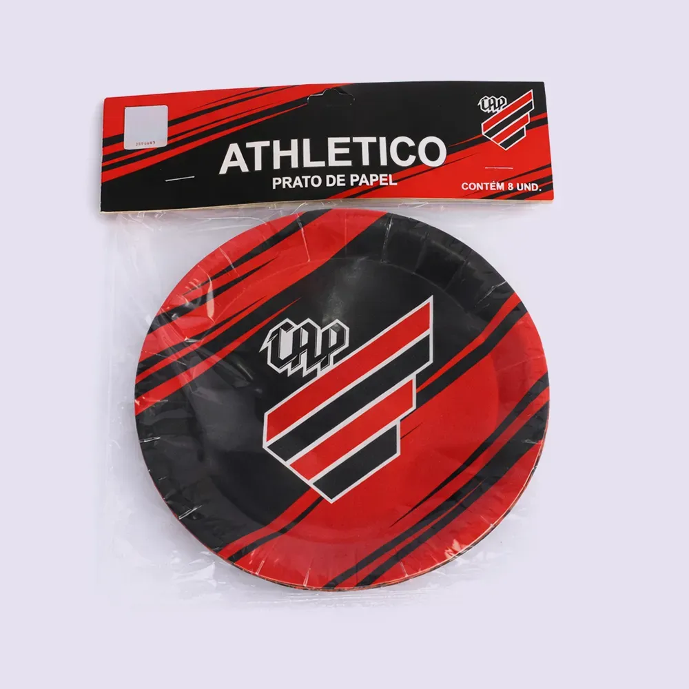 Pratinho Descartável Athletico Paranaense - Pacote com 5 Unidades