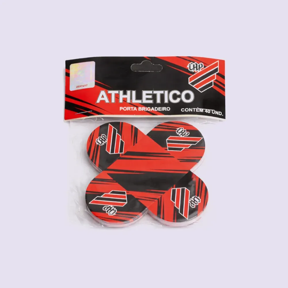 Porta Brigadeiro Athletico Paranaense - Pacote com 40 Unidades