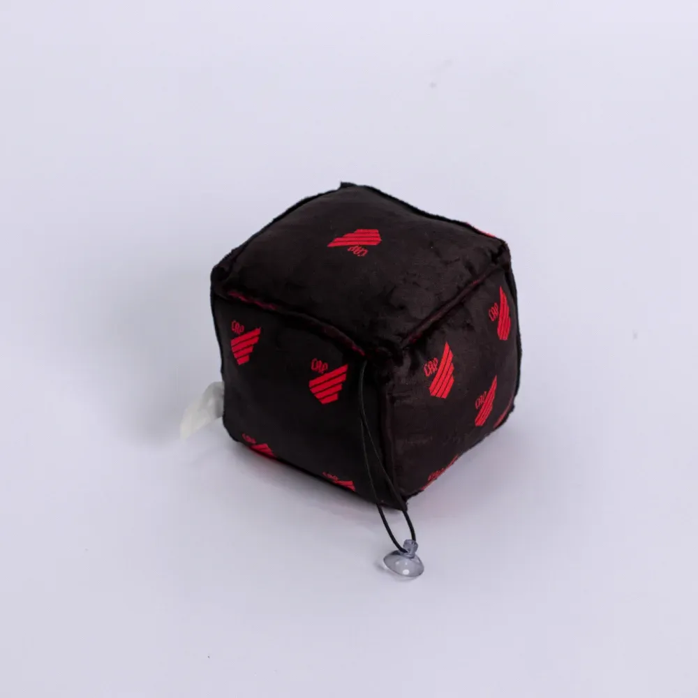 Mini Dado de Pelúcia Athletico Preto