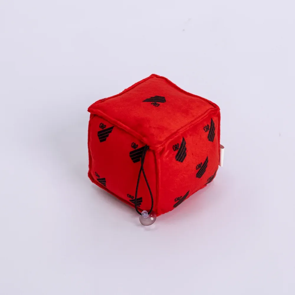 Mini Dado de Pelúcia Athletico Vermelho